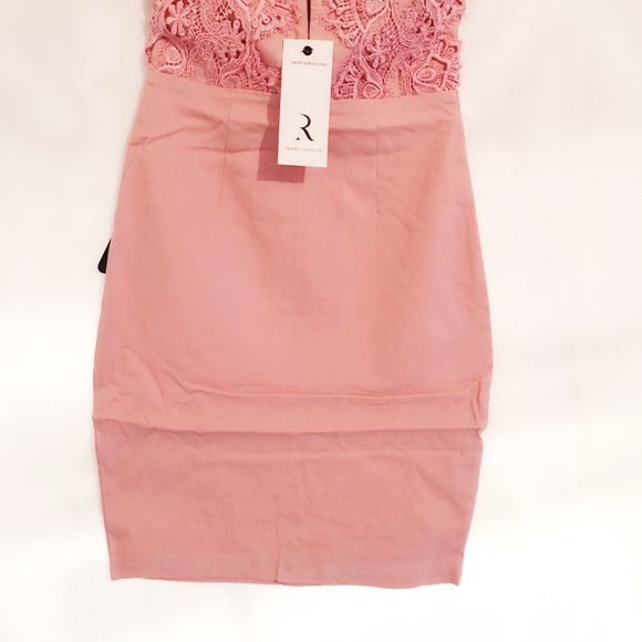 Nasty Gal Rare London High Neck Plunge Mini Dress - Picture 7 of 8